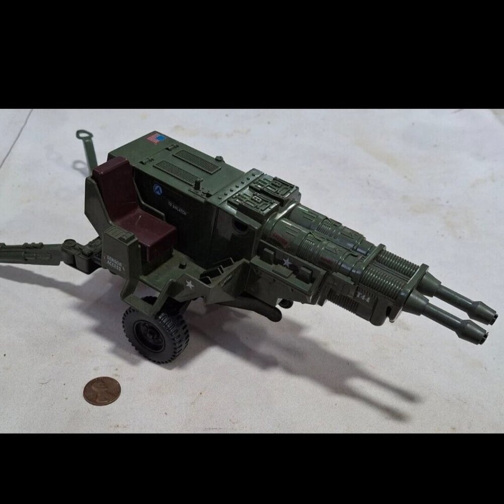 Hasbro G.I. Joe 1982 Heavy Artillery Laser (HAL) Gun on Trailer M3215 Vintage